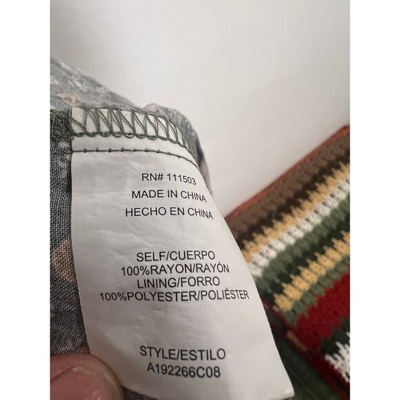 Women’s Rayon Cropped front Tie Jumpsuit M Green - Picture 8 of 8